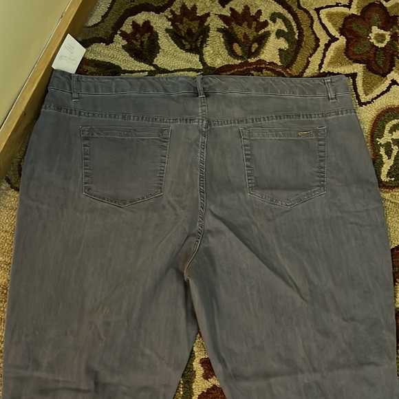 JACLYN SMITH Size 22W Lightweight Stretch Denim GRAY Cotton Blend $59 NEW - Picture 12 of 13